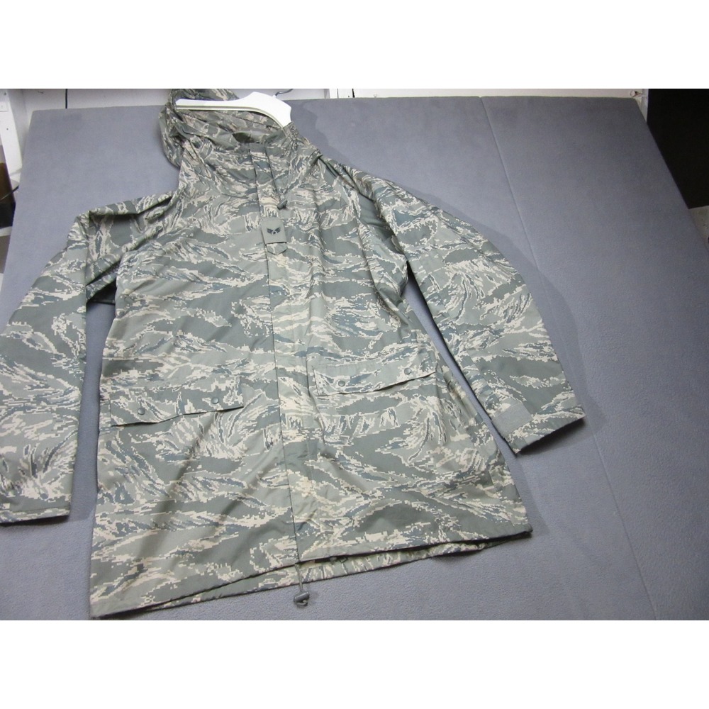ORC Industries Jacket Improved Rainsuit Mens Small Green Tiger Stripe Camo APECS